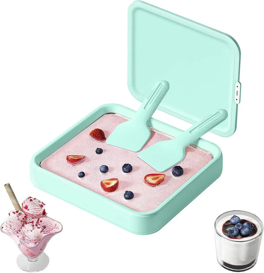 Ready-to-Use Soft-Serve Ice Cream Machine (includes lid and 2 scoops)