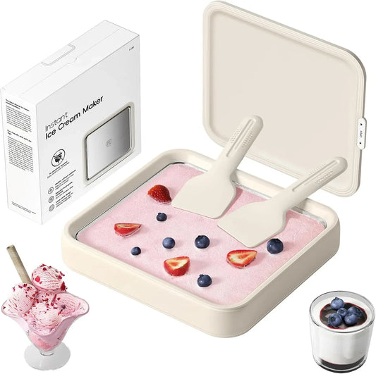 Ready-to-Use Soft-Serve Ice Cream Machine (includes lid and 2 scoops)