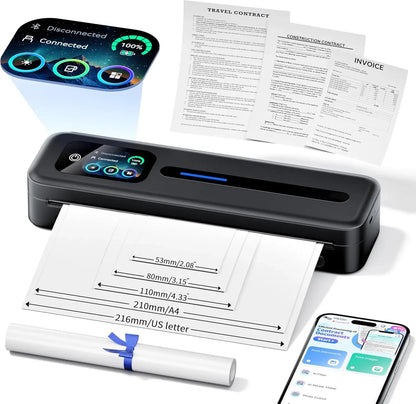 Upgraded Touchscreen Portable Printer