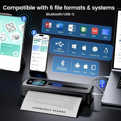 Upgraded Touchscreen Portable Printer